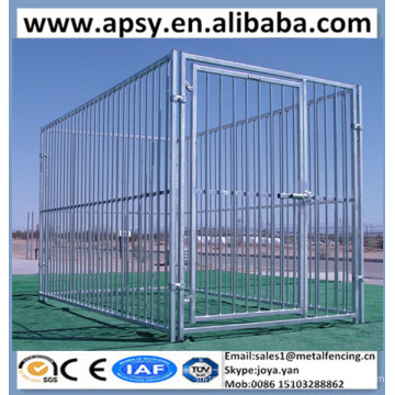 Heavy duty 5&#39;x9&#39;x6 &#39;pitch 3 &quot;gaiolas para animais de estimação barra redonda soldada animal canis run fora portátil cão playpens